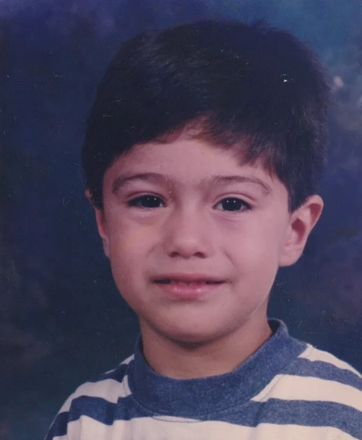 José Andrés Méndez Barrios de niño